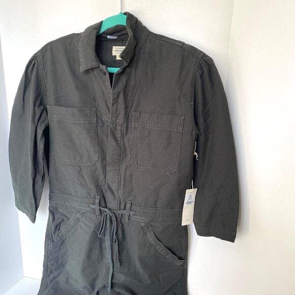 Citizens of Humanity Frida Slouchy Jumpsuit Womens Small Olive Straight Crop - Picture 3 of 10